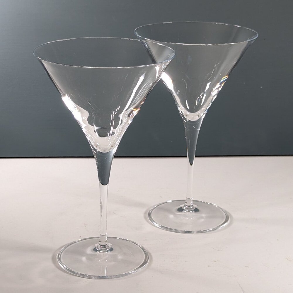 Luigi Bormioli Signed Martini glasses set of 2